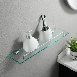 Полка стеклянная Rose RG1719 50см хром